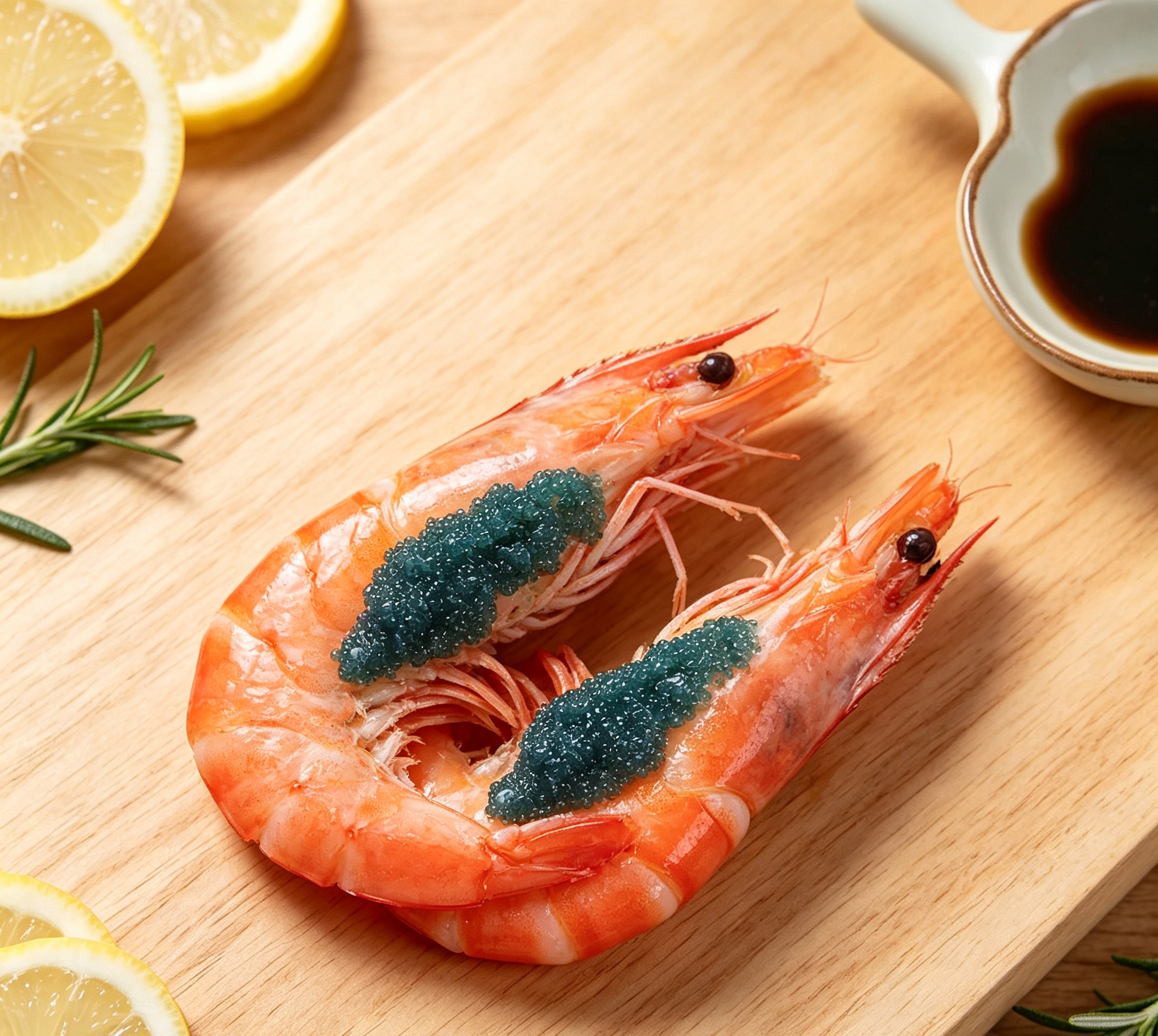 Royal Shrimp with Caviar: A Gourmet Delight
