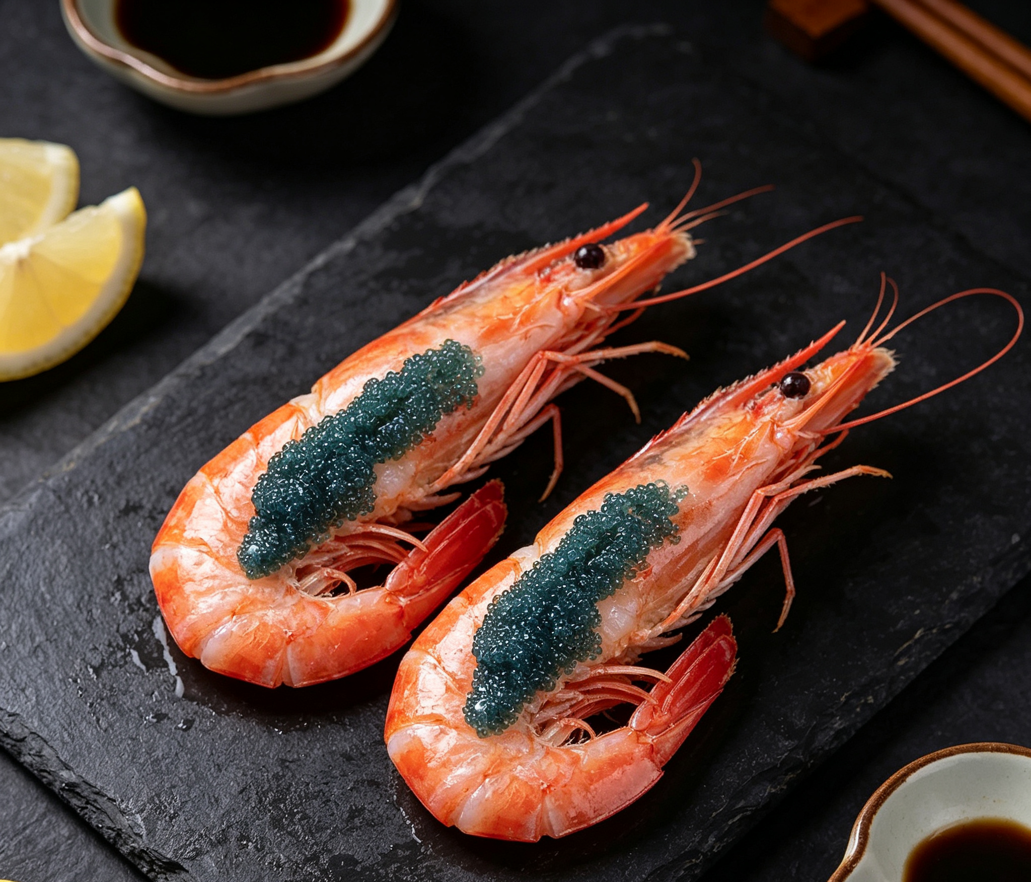 Royal Shrimp with Caviar: A Gourmet Delight